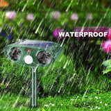 Solar ultrasonic animal - outdoor waterproof pest repellent with M sensor