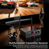 Bluetooth 5.3 Transmitter Receiver 2-In-1 Wireless Audio Adapter for TV/PC/Headphone/KTV/Home Stereo