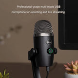 Blue small snow monster USB microphone computer professional capacitor Mic K song recording live Nano