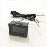 DC 4-28V 2IN1 Digital Voltmeter Thermometer -20C TO +100C LED Display Temperature Meter Voltage Sensor 12V 24v Car Water Air