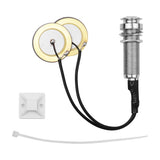 Acoustic Guitar Adhesive Instrument Pickup Mini Transducer with 1/4 Inch Jack for Violin Mandolin Ukulele