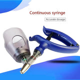 Automatic Veterinary Continuous Animal Injection Adjustable Vaccine Syringe for Livestock Bird Cattle Sheep Veterinarian