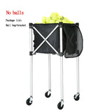 Folding Frame Big Capacity Aluminum Alloy Cart - Mobile Portable Trainer. Pick Up Tennis Ball Packing Basket