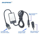 Motorola USB Cable Charger with Conversion Head for EP450 CP040 GP328 GP338 GP340 GP3188 GP3688 DP3400 Walkie Talkie Accessories