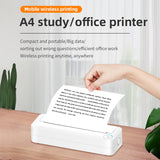 X8 Thermal Wireless Mobile Printer A4 Maker Photo Label Wrong Question Printing WiFi/Bluetooth-compatible Inkless for Car Office