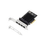 2.5 Gigabit 4 ports PCIe 4x network card PCI-Express to 10 /100/1000M/2.5G Ethernet Lan NIC 2500mbps RTL8125B desktop and server