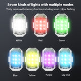 Waterproof 2.4g Remote Control Warning Lights 30 Modes Strobe Lamp Wireless Universal for Aircraft Drones