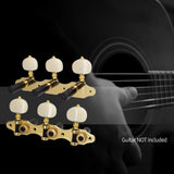 2 Planks Classical Peg Acoustic Guitar Tuners 1:18 Tuning Key Left 3 Right Guitars Knobs Replacement