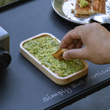 Camping Portable Picnic Fruits Vegetables Chopping Boards Lacquerless Double-Sided Outdoor Wooden Cutting Board