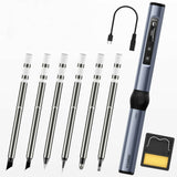 HS-01 PD65W Intelligent Portable Electric Soldering Iron Internal Heating Digital Display Constant Temperature Maintenance Welding