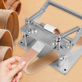 Stainless DIY Strips Belt Manual Cowhide Leather Splitter hine Cutting Peeler Roller Tool