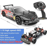 1:10 70km/h High-speed Drift Remote Control 2.4G 4WD Off-road Vehicle Dual-speed Rc Car Children's Christmas Gift