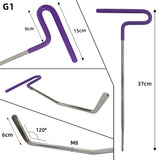 Top-22 Pcs Paintless Hard Spring Steel Rods, Repair Tools, Professional Hail Dent Removal Tool