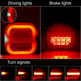 24V Truck Taillights 12V Car Turn Signal License Plate Lamp Tail Brake Lights for UTV ATV Van 4x4 28 LED Illumination Indicator