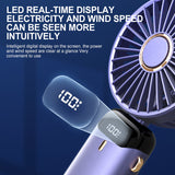 USB Rechargeable Small Pocket Handheld Long Lasting Desk air coolers LED Display Mini Portable 3 IN 1 Hand Fan