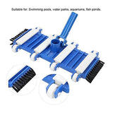 Vacuum Head With Side Brush Wheel Wall Fish Pond Swimming Pool Floor Cleaning Tool Supplies Summer