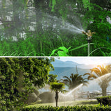 0°-360° Kirsite Adjustable Pattern Rain Bird Garden Impact Sprinkler Agricultural Lawn Brass Spray 4' Nozzle 10-15m Distance
