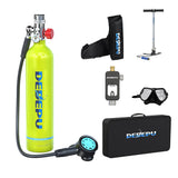 Oxygen Tank Snorkeg Portable Lung for Under 15-25 Minutes Scuba Diving Mask Combination