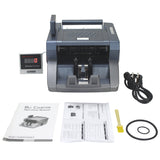 8810C rechargeable banknote counter with rotating display screen for checking multiple currencies, detecting US dollars and euros
