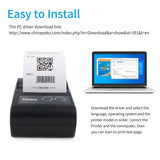58mm Mini Portable Thermal Wireless Label & Receipt Printer - Shipping/Express, USB & BT Connectivity, Supports ESC/POS Command