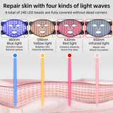 Photon Rejuvenation Instrument LED Color Light Beauty Mask Red and Blue Light Household Compact SPA Large Row Lamp Spectrometer