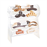 Acrylic Holder,360-Degree Rotating Claw Holder and Storage,Hair Clip Organizer Display