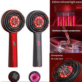 3 Modes Electric Vibration Comb Red Light Therapy Hair Growth Massage Scalp Brush Oil Liquid Applicator Head Massager