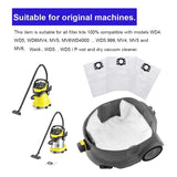 12 Bags + 1 Flat Pleated Filter for WD4, WD5 and WD6 Wet & Dry Multi- Vacuum Cleaner