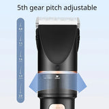 Professional Push Scissors New Resuxi ZX688-3 Men's LCD Digital Display Electric Hair Clipper with Adjustable Blade