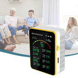 15 in 1 Indoor Digital Co2 Sensor Air Quality Monitors Hcho Tvoc Temperature Humidity Gas Leak Detector