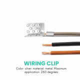 80Pcs Carbon Thermal Connector, Warm Copper Plated Sier Clip Accessories, Floor Heating Film Clamp
