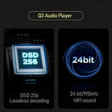 Hifi Audio Music DSD256 Decoding Audiophile Grade Hi-Res Lossless MP3 Player Bluetooth Touch Scree