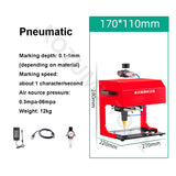 170x110mm Desktop Signage Marking hine Pneumatic Electric Car Nameplate Metal Parts Engraving Equipment Tool