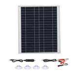 300W 18V Aluminum Monocrystalline Solar Panel - Dual USB Portable Generator for Phone, Laptop, Camper