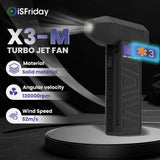 X3 Turbo Jet Powerful Air 130000RPM Adjustable Wind Speed 52m/s Electric Blower Brushless Motor Handheld Duct Fan 송풍기