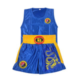 Adult Children Shorts Fight Wushu Sanda Suit for Kids Shirt Training Compeon Muay Thai Bo Uniform