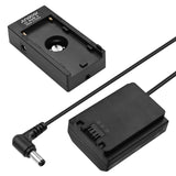 Andoer NP-F970 F750 Plate Holder Adapter + FZ100 Dummy Battery Coupler for Sony A7 III/A7R IV/A9/A9 II Cameras