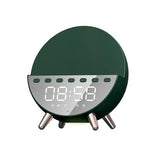1 Set Powerful Speaker Night Light Music Listening Multi-purpose Bluetooth-compatible 5.1 Alarm Clock Wireless Phone Charger Sound Box Home Supply