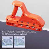 ABS Plasterboard Chamfering Wood Edges Trimming Tool Tilt Angle Ceiling Decorative Planer with Stainless Steel Blade