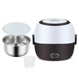 1/2/3 Layers Stainless Steel Rice Office Worker Plug In Electric Heating Thermal Insulation Lunch Box