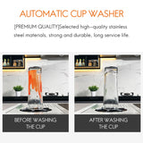 Washer,Stainless Steel Automatic Cup Washer Cleaning Bar Rinser Glass Rinser,Kitchen Sink Accessories