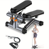 Exercise Stepper, Mini Stepper, Exercise Equipment For Home Workouts, Hydraulic Fitness Stepper With Resistance Band