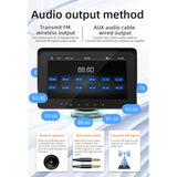 7 Inch Car Stereo MP5 Player BT Hands-Free Calg FM Radio Support Carplay Android Auto Phone k Reversing Assist Dual USB