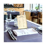 10PCS Acrylic Gold Frame, Slanted Back Sign Holder for Wedding Table Card Restaurant Signs Photos