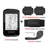 Geoid CC500 GPS Cycg Wireless Health Fiess For Garmin With Chest Heart Bluetooth ANT+ Bike Computer