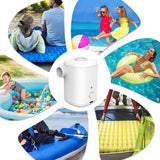 Electric Pump Portable Wireless Compressor Iator/Deflator Pumps for Iatable Cushions Air Beds Boat Swimming Ring