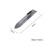 Carbon Steel Blade Plastic Handle Rounded Front Finishing Plaster Trowel Construction Concrete Spatula Tool