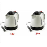1000ML Car Hot Kettle Portable Water Heater Travel Auto 12V/24V for Tea Coffee 304 Stainless Steel Large Capacity Vehicle
