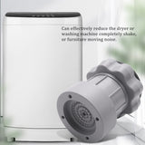 4PC Adjustable Heighten Washing hine Anti Shock Non Feet Mat Fridge Floor Furniture Protector-Gray