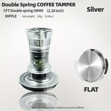1pc Double Spring Coffee Tamper 30 Ib Coffee Powder Hammer 51/53/58MM Italian Coffee Powder Press Coffee Tools Barista Tools